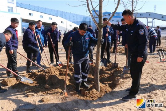 济矿物流公司开展“播种绿色 绿化家园”主题植树活动