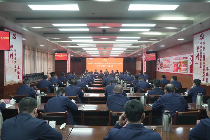 山东融汇集团召开基层党建工作述职评议会议