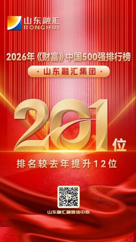 再攀新高！山东融汇集团跃居《财富》中国500强第201位